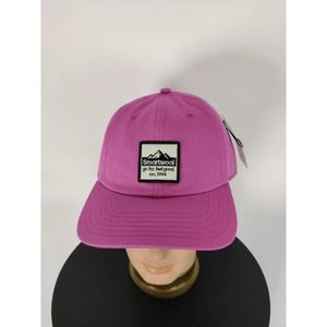 (V) New Smartwool Women LOGO BALL hat adjustable FESTIVE FUCHSIA OS
